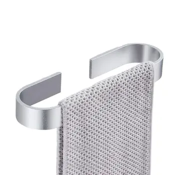 Компактная вешалка для полотенец Компактная вешалка-башня Современный минималистичный настенный держатель для полотенец для ванной Кухонные принадлежности Матовый  5