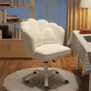 Компьютерное кресло для домашней девушки Удобное Рабочее место Для спальни Сидячий Стул с поворотной спинкой Студенческое Общежитие Интернет-кресло для макияжа  4