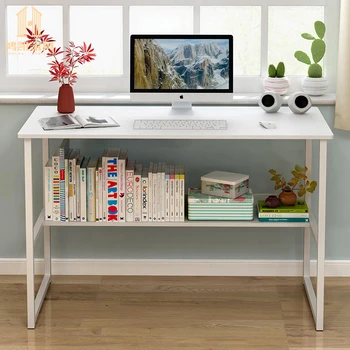 Компьютерный стол для домашнего офиса, спальня, небольшой простой письменный стол для обучения студентов в аренду  4