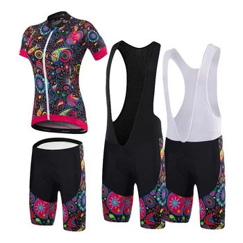 Костюм из джерси для велоспорта с коротким рукавом, летний женский спортивный костюм, одежда для горных шоссейных велосипедов, Тонкие дышащие Roupas Femininas  5