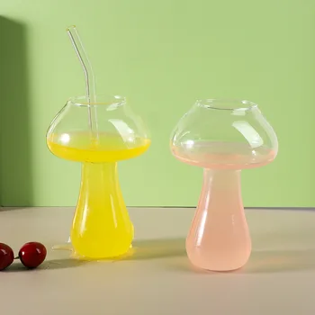 Креативный бокал с грибами, винный бокал Bar KTV, персонализированный коктейльный бокал с соломинкой, стакан для сока и напитков Tazas  5