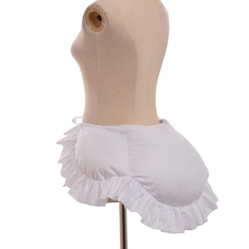 Кринолин в стиле Елизаветинской эпохи, белая нижняя юбка в рулонах, Викторианское бальное платье в стиле Ренессанса, платье для косплея  5
