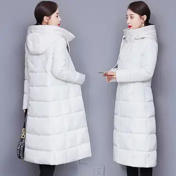 Куртка для похудения, Женская Зимняя одежда 2023, Новый Стиль, Корейское пальто с Хлопчатобумажной подкладкой, Стеганая куртка Средней длины, Хлебное пальто T677  5