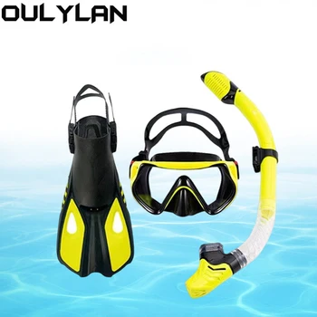 Ласты для плавания Oulylan, ласты для дайвинга, Очки для подводного плавания, снаряжение для подводного плавания, Набор ласт для подводного плавания, ласты для взрослых  5