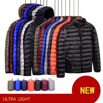 Легкое пуховое пальто, куртка для мужчин, ультралегкие ветрозащитные дышащие портативные толстовки для хранения, s на весну-осень  5