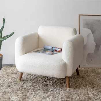 Ленивый диван-Татами Кресло для кормления Современный Легкий Роскошный Одноместный Простой Диван для гостиной, спальни в общежитии, Офисного небольшого дивана  5
