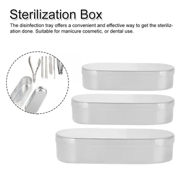 Маникюрный стерилизатор Коробка для стерилизации Стоматологический лоток для инструментов для ногтей Контейнер Устойчивый к высокотемпературному стерилизатору  5