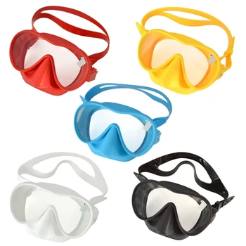 Маска для дайвинга, силиконовые противотуманные очки для подводного плавания, маска для подводного плавания, 5-цветное снаряжение для плавания  5