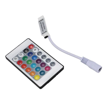 Мини-ИК-пульт дистанционного управления с 24 кнопками для светодиодной ленты RGB  0