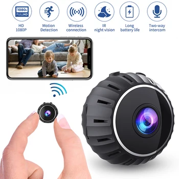 Мини-камера Smart WiFi HD диктофон 1080P Домашняя камера безопасности Радионяня видеорегистратор для помещений Обнаружение движения  5