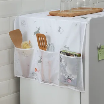 Многоцелевая крышка стиральной машины Классический Красочный Карман для холодильника Модная Пылезащитная Крышка Пылезащитный Домашний Текстиль  5