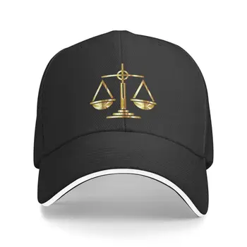 Модная Бейсболка с логотипом Gold Scales Of Justice Law для женщин и мужчин, Дышащая Шляпа для папы для юридической вечеринки на открытом воздухе  4