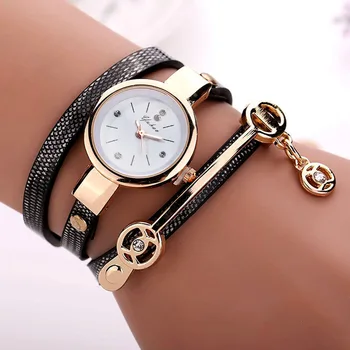 Модные женские часы Twist, хит продаж, часы-браслет с бриллиантовой подвеской из сплава PU Quatrz  5