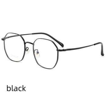 Модные очки 51 мм, Женские удобные винтажные очки из многоугольного чистого титана, оправа для очков по рецепту для мужчин ck805  5