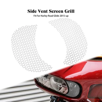 Мотоциклетная Сетчатая Решетка Бокового Вентиляционного Экрана, Крышка Обтекателя Для Harley Road Glide Special FLTRXS Ultra FLTRUSE Custom FLTRX 2015-2023  10