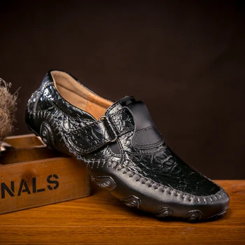 Мужская мода Four Seasons Концепция осьминога Тенденция дизайна Комфорт для отдыха Британская деловая кожаная обувь большого размера  5