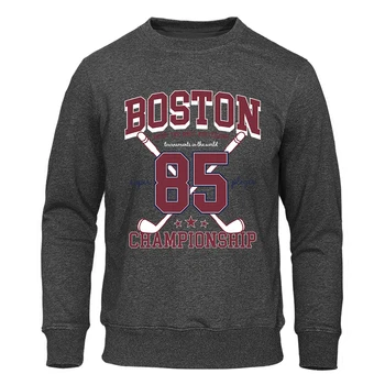 Мужская одежда с принтом Boston 85 Players Championship, свободный пуловер, толстовка, повседневная свободная толстовка, мужская толстовка с капюшоном с мультяшным воротником-стойкой  5