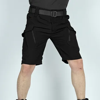 Мужские эластичные быстросохнущие шорты Летние уличные легкие дышащие шорты-карго большого размера  5