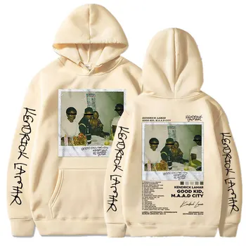Музыкальный альбом в стиле хип-хоп с графическим изображением рэпера Кендрика Ламара Good Kid, толстовка с капюшоном, Мужские и женские толстовки, модная уличная одежда y2k Оверсайз  5