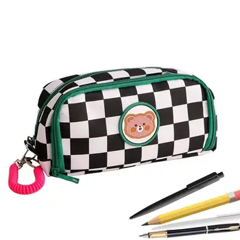 Мультяшная сумка для карандашей, большая вместительная сумка для карандашей, студенческая сумка для карандашей, школьный пенал, простой многофункциональный пенал  4