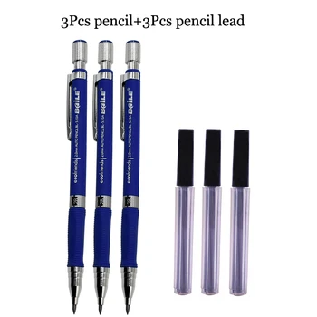 Набор механических карандашей 2,0 мм с 2B Черными/Разноцветными грифелями для письма, рисования, школы живописи, Автоматический карандаш  10
