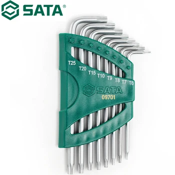 Набор торцевых ключей SATA 09701 из 8 предметов с увеличенным средним отверстием, высококачественные материалы и точность изготовления продлевают срок службы  5