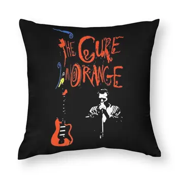 Наволочка The Cure In Orange Band для гитары Роберта Смита в стиле эмо-панк, мягкая наволочка из полиэстера, обтягивающая пружинящий чехол на молнии  5
