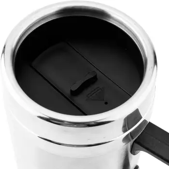 Нагревательная чашка для автомобиля V24V из нержавеющей стали, теплоизоляция, Электрический чайник для автомобиля, Походный чайник для воды, термокружка для кофе  5