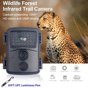 Наружная мини-камера для охоты на тропу 12MP 1080P Камеры ночного видения дикой природы 850 нм Wild Hunter Cam Mini600 для наблюдения за фотоловушками  5