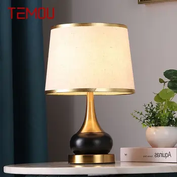 Настольная лампа TEMOU Nordic LED, креативные современные прикроватные светильники, роскошный простой декор для дома, гостиной, кабинета, спальни  5