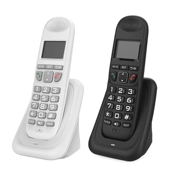 Настольный телефон D1003 с дисплеем вызывающего абонента Беспроводной стационарный настольный телефон для гостиниц, офисов и домов, многоязычный  2