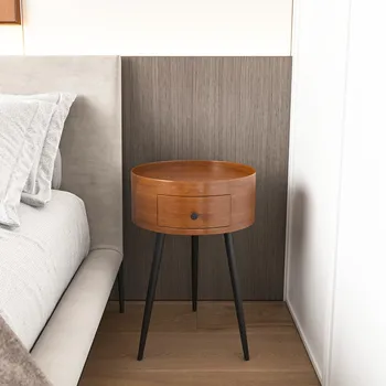 Небольшое пространство, узкие прикроватные тумбочки в скандинавском стиле, выдвижные ящики, современная эстетичная прикроватная тумбочка, мебель в довольно обычном стиле Table De Chevet  5