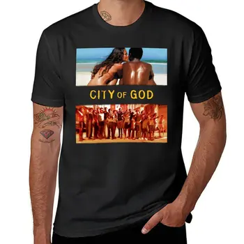Новая футболка City Of God, летние топы, футболка, эстетическая одежда, мужская одежда  5