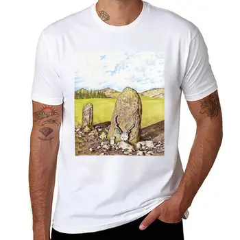 Новая футболка с изображением короны с рогами и стоящего камня, винтажная одежда, эстетичная одежда, футболки с коротким рукавом, мужские хлопковые футболки  5