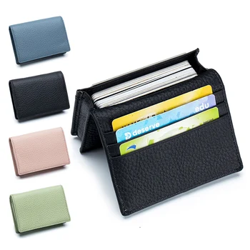 Новые многофункциональные мужские сумки для визиток, большой емкости, Кожаный держатель для кредитных карт, женский кошелек с нулевым кошельком, кошелек для монет  10