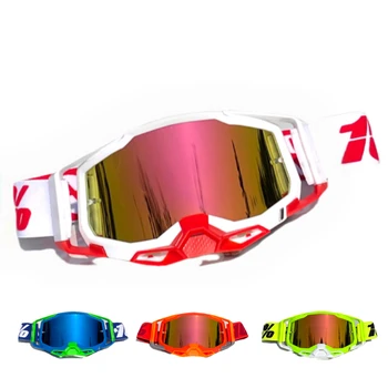 Новые мотоциклетные внедорожные очки Для верховой езды На открытом воздухе, Ветрозащитный шлем для лыжных соревнований, Очки с возможностью замены линз, несколько цветов Avai  5