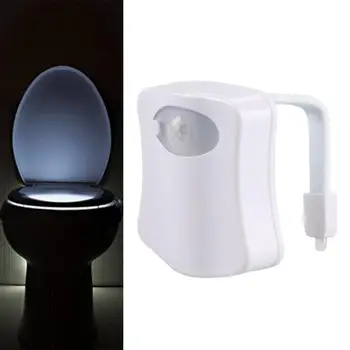 Ночник для туалета, Светодиодные лампы для туалета, Датчик движения, Ночник для унитаза, Классный Забавный Аксессуар для ванной Комнаты, уникальный Забавный  1