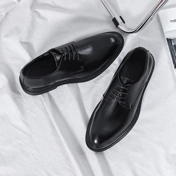 Обувь Мужская Новый дизайн Мужская повседневная обувь для смокинга Мужская обувь 2023 Новая летняя классическая удобная мода из высококачественной кожи в стиле ретро  5