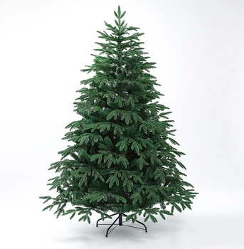 Оптовая продажа Рождественской елки нового стиля, 5 футов, 6 футов, 7 футов, искусственное украшение для дома из полиэтилена и ПВХ зеленого цвета  2