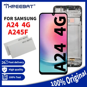 Оригинальный Дисплей для Samsung Galaxy A24 4G A245F A245F/DS ЖК-дисплей С сенсорным экраном дигитайзер В сборе запасные Части Для Ремонта  10