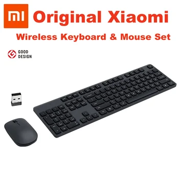 Оригинальный набор беспроводной клавиатуры и мыши Xiaomi Bluetooth, простой, легкий, немой, портативный, чувствительный USB для компьютера, ноутбука, планшета  0