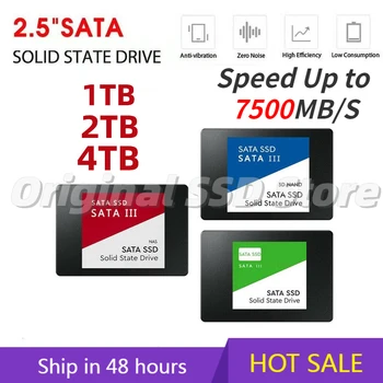Оригинальный портативный SSD-накопитель 2 ТБ 2,5 дюйма 4 ТБ Sata III Жесткий диск для ноутбука Настольный микрокомпьютер 1 ТБ Внутренний твердотельный жесткий диск  10