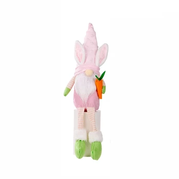 Пасхальный кролик, безликие куклы, украшения, мягкая удобная трогательная мягкая игрушка для украшения домашнего камина, стола  5