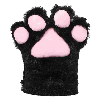 Перчатки без пальцев Перчатки с кошачьим когтем, аксессуар для детского косплея, бархатный реквизит для малышей  5