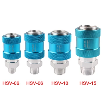 Пневматический ручной золотниковый клапан серии HSV с ручным переключателем расхода выпускного клапана G1/8 1/4 3/8 1/2 Резьба BSPT  10