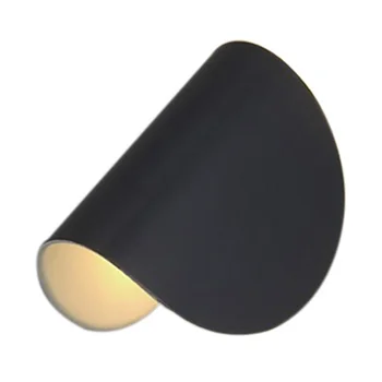 Поворотный настенный светильник в корпусе из черного кованого железа, современный простой настенный светильник для спальни (белый свет)  4