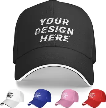 Пользовательские шляпы для мужчин Персонализированный дизайн вашего собственного текстового логотипа Регулируемая Шляпа дальнобойщика Индивидуальная бейсболка для мужчин и женщин  4