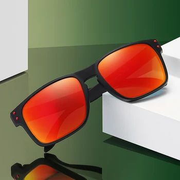 Поляризованные солнцезащитные очки в стиле ретро для мужчин и женщин, стильные мужские солнцезащитные очки UV400, обязательные для путешествий на открытом воздухе, гибкий материал  5