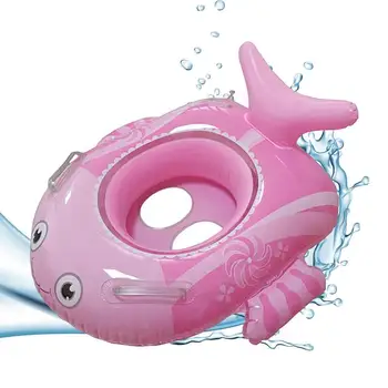 Поплавок для малышей Мультяшное кольцо для плавания Поплавок для детей Надувные и водонепроницаемые кольца для плавания с сиденьем для детей в бассейне  5