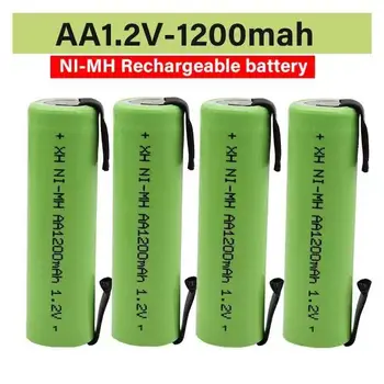 Последняя модель 100% AA 1,2 В Ni MH аккумуляторной батареи 1200mAh + dly подходит для электробритвы, зубной щетки и так далее  4
